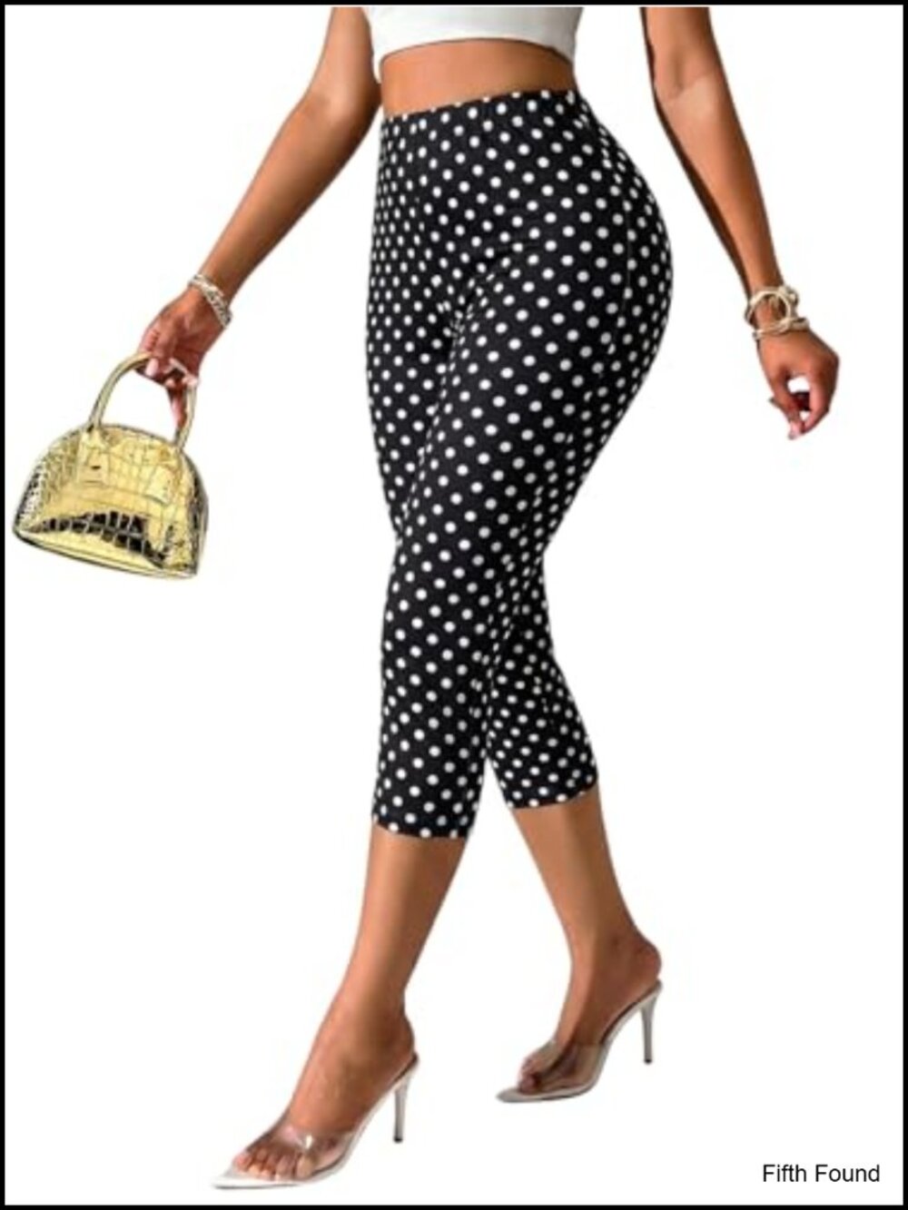 High Rise Cropped Leggings Animal Print Tummy Control Yoga